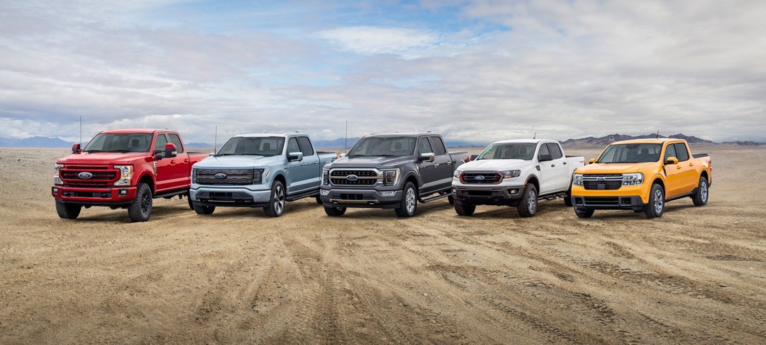 Ford trucks for sale at the Lanaudière Mega Liquidation Center
